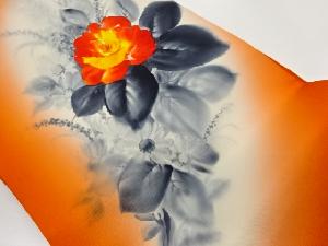 塩瀬手描き花束模様名古屋帯